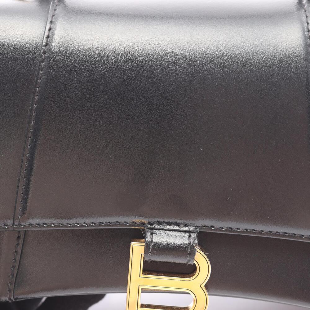 Balenciaga Hourglass Handbag Leather Black - Picture 7 of 9